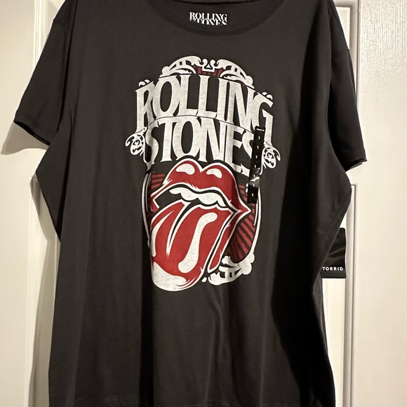 NWT Torrid Size 1 (1X) Rolling Stones Relaxed Fit Crew Tee - Picture 6 of 6